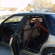 Installing the roll cage.